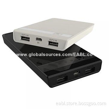 External Battery Pack for iPhone/Mobile Phones, High-capacity of 10,000mAh